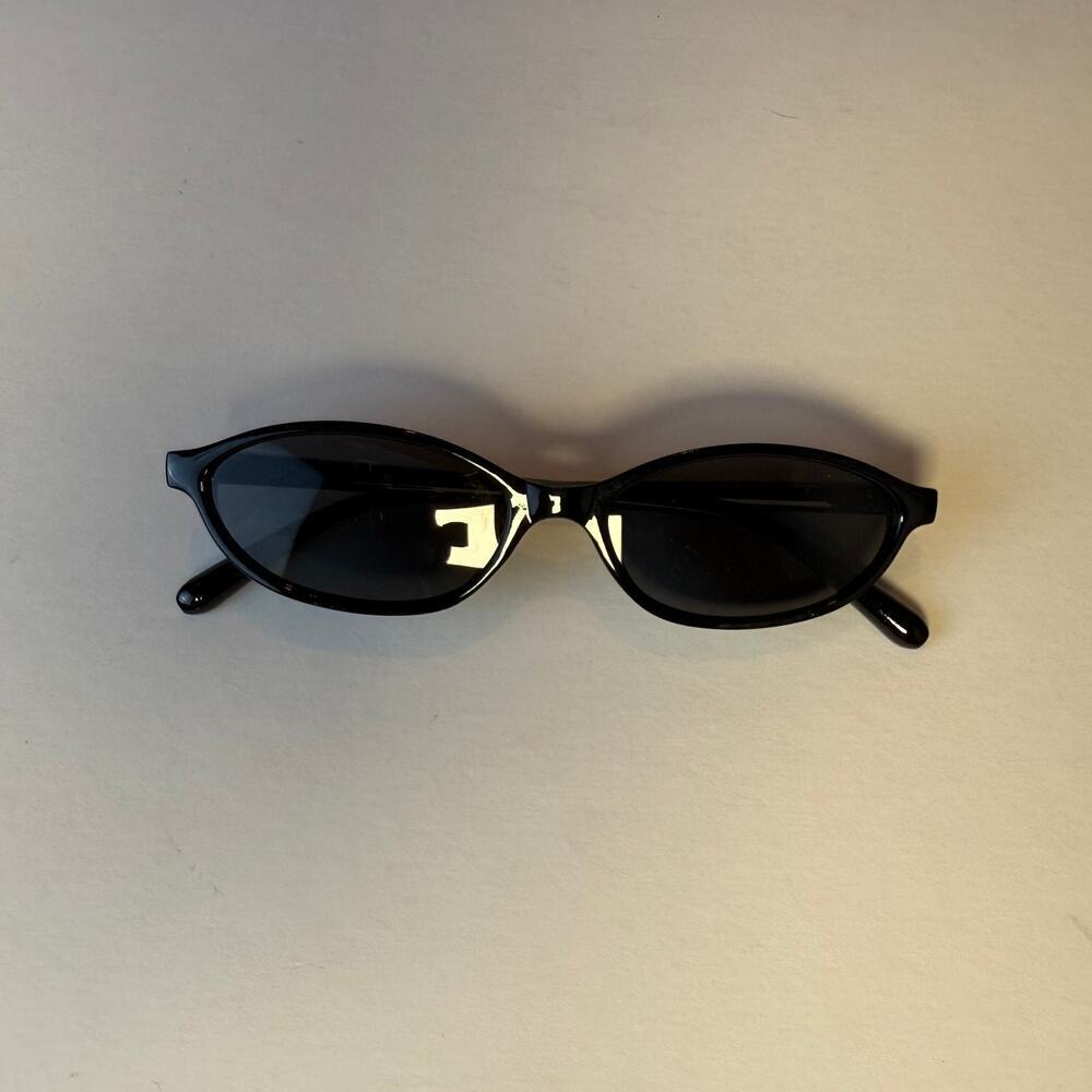 Y2K Black Cat Eye Sunglasses Black Lens Unisex Retro Streetwear UVA UVB - Picture 8 of 8